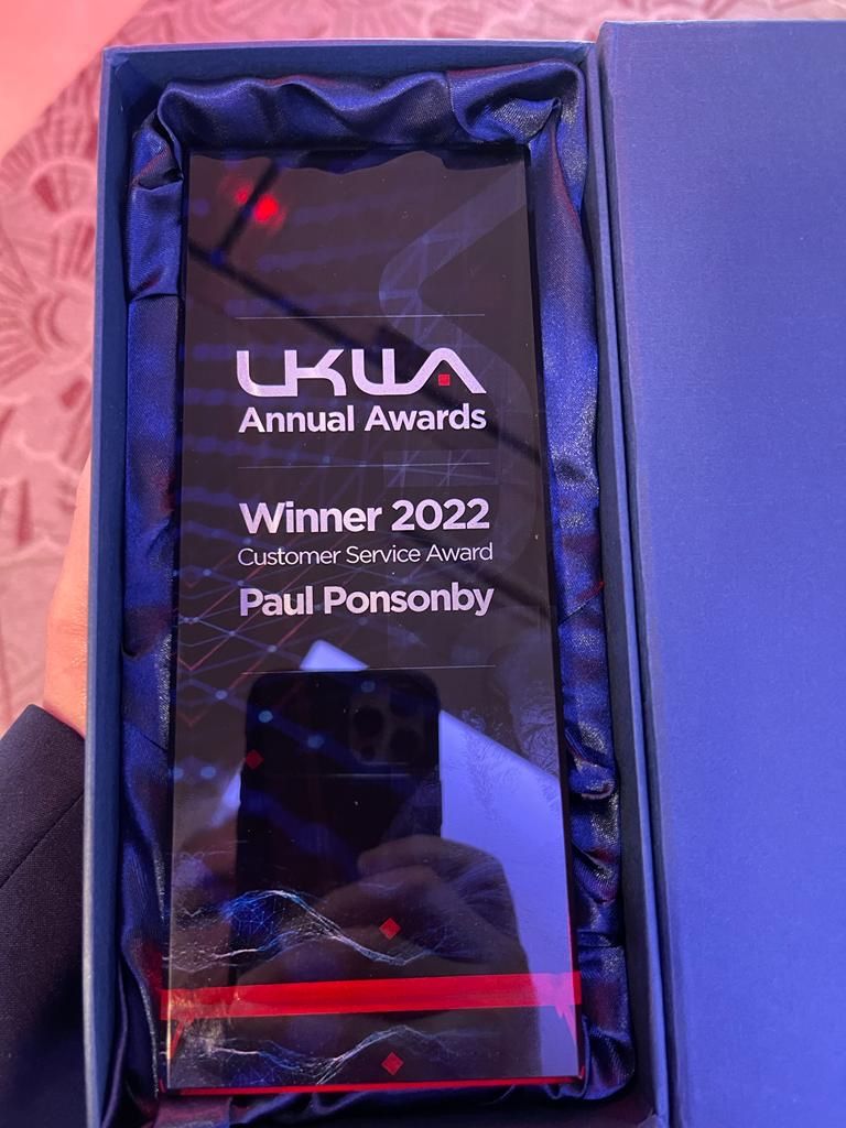 UKWA Customer Service Award Winner